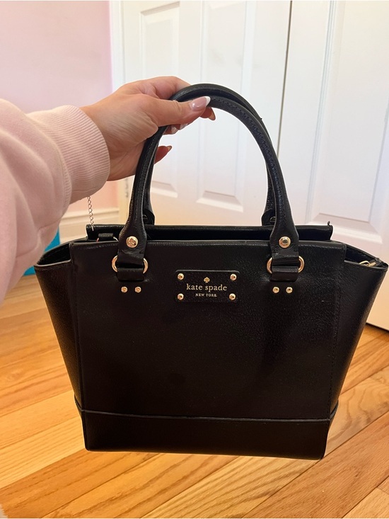 kate spade Handbags - kate spade Black Leather Structured Top-Handle Satchel